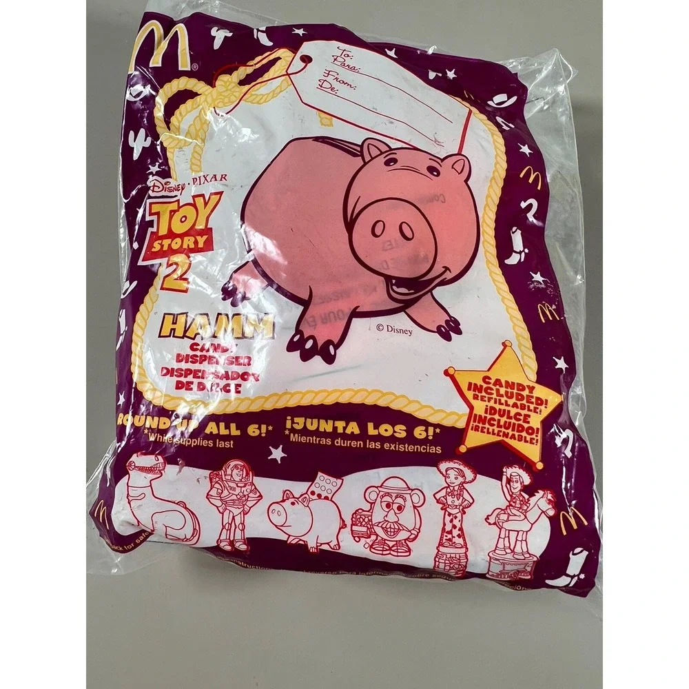 1999 McDonalds Happy Meal‎ Toy Story 2 Disney's Hamm Candy Dispenser Sealed Vtg
